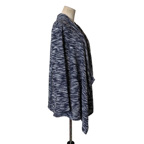 Caslon marbled black long sleeves open front cardigan size M - Picture 5 of 10